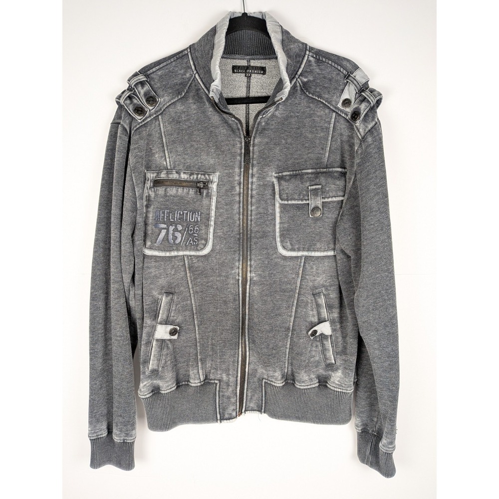 Affliction Men's Jacket Black Premium Line XXL